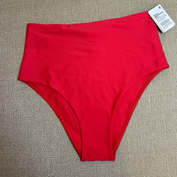 lululemon athletica Women's True Red High-Waist Swim Bottom - Picture 1 of 3